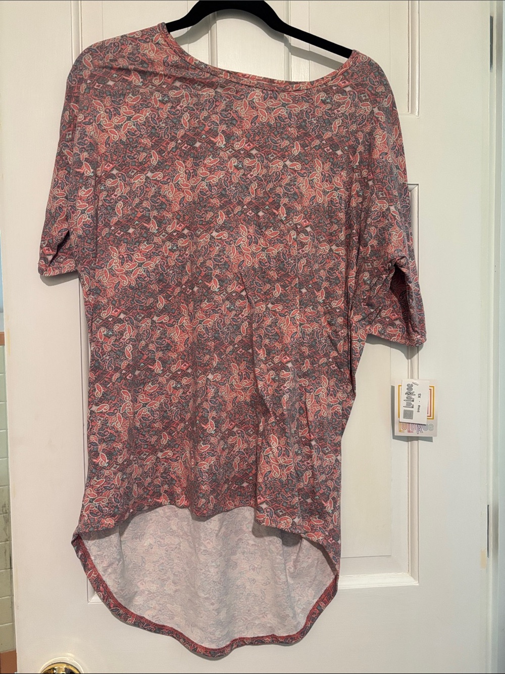 LuLaRoe Pink Paisley Tunic Top